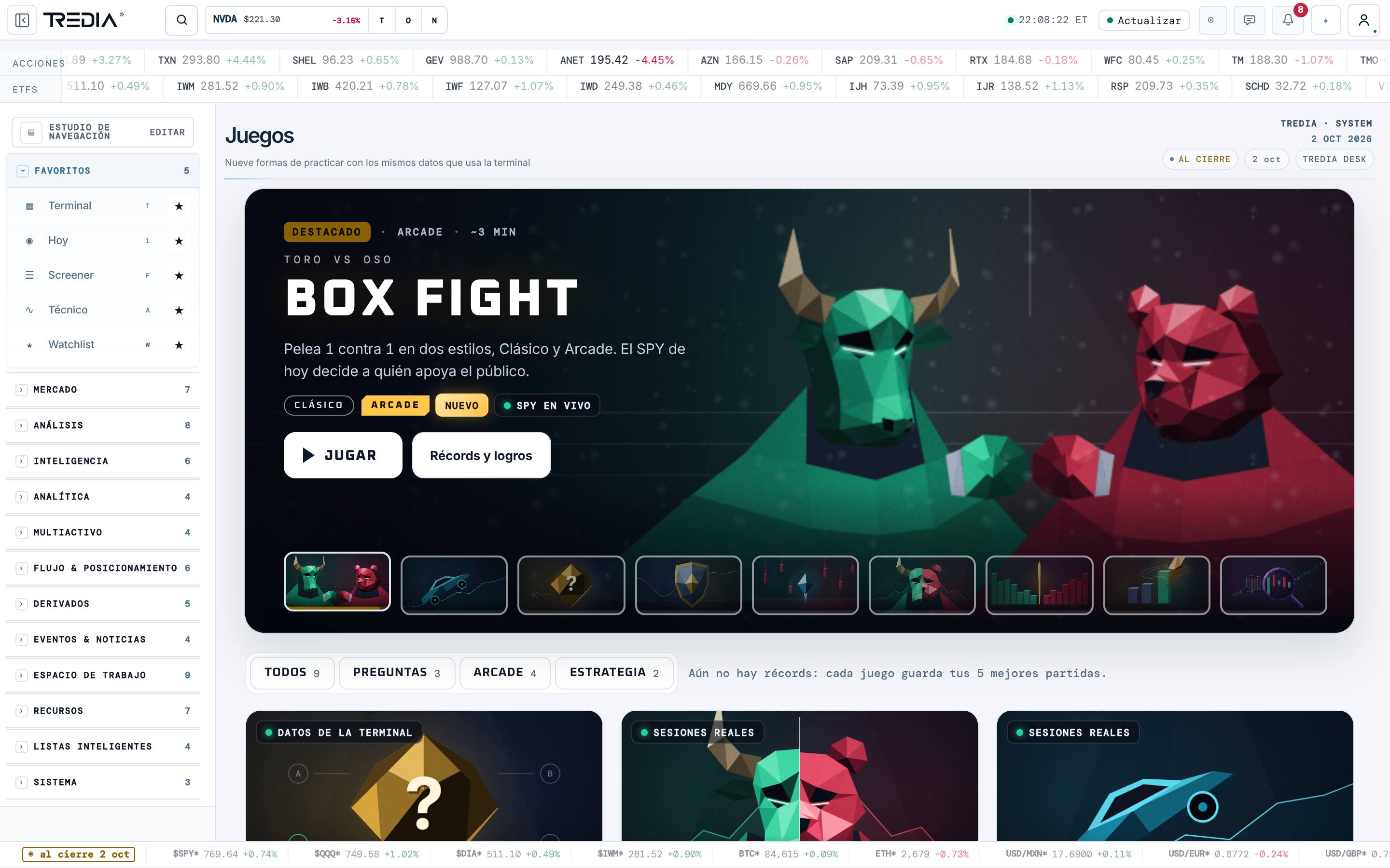 Aprende y juega — TREDIA